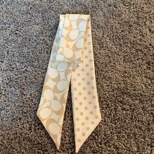 Coach ponytail scarf